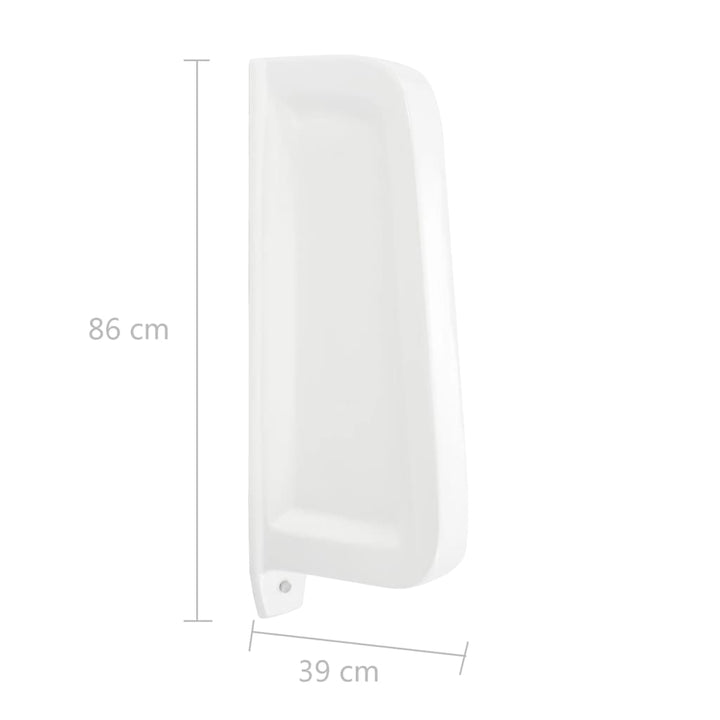 Paravan Protecție Pisoar Cu Montaj În Perete Alb Ceramică