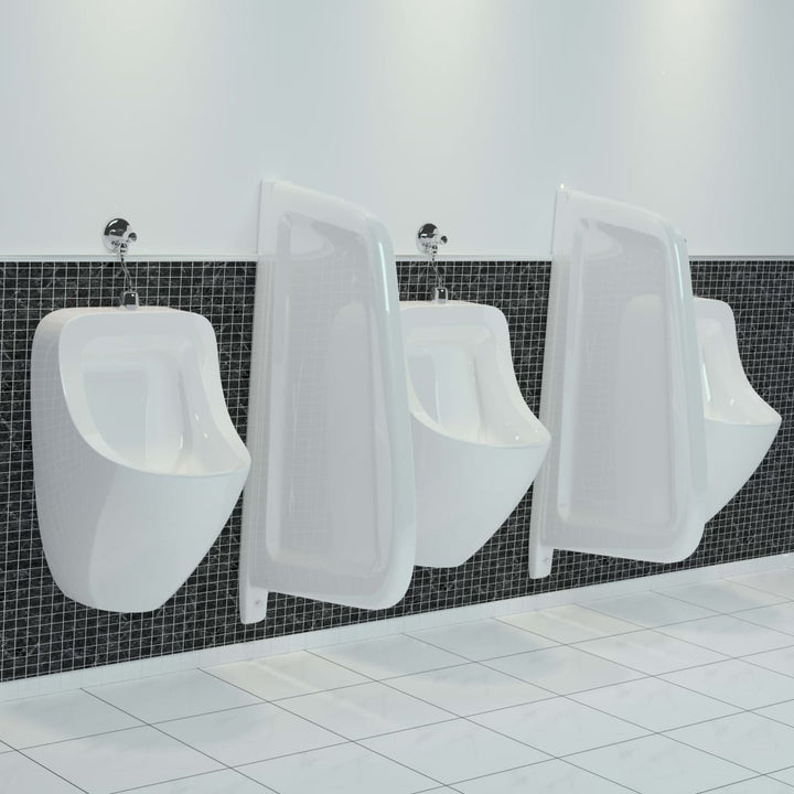 Paravan Protecție Pisoar Cu Montaj În Perete Alb Ceramică