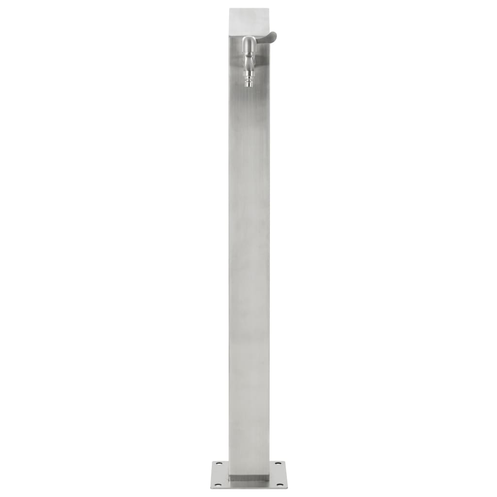 Coloană De Apă Pentru Grădină, 95 Cm, Oțel Inoxidabil, Pătrat