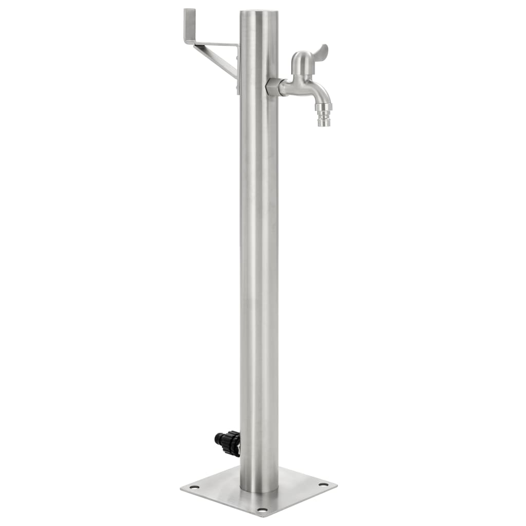 Coloană De Apă De Grădină, 65 Cm, Oțel Inoxidabil, Rotund