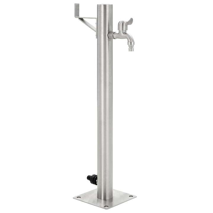Coloană De Apă De Grădină, 65 Cm, Oțel Inoxidabil, Rotund