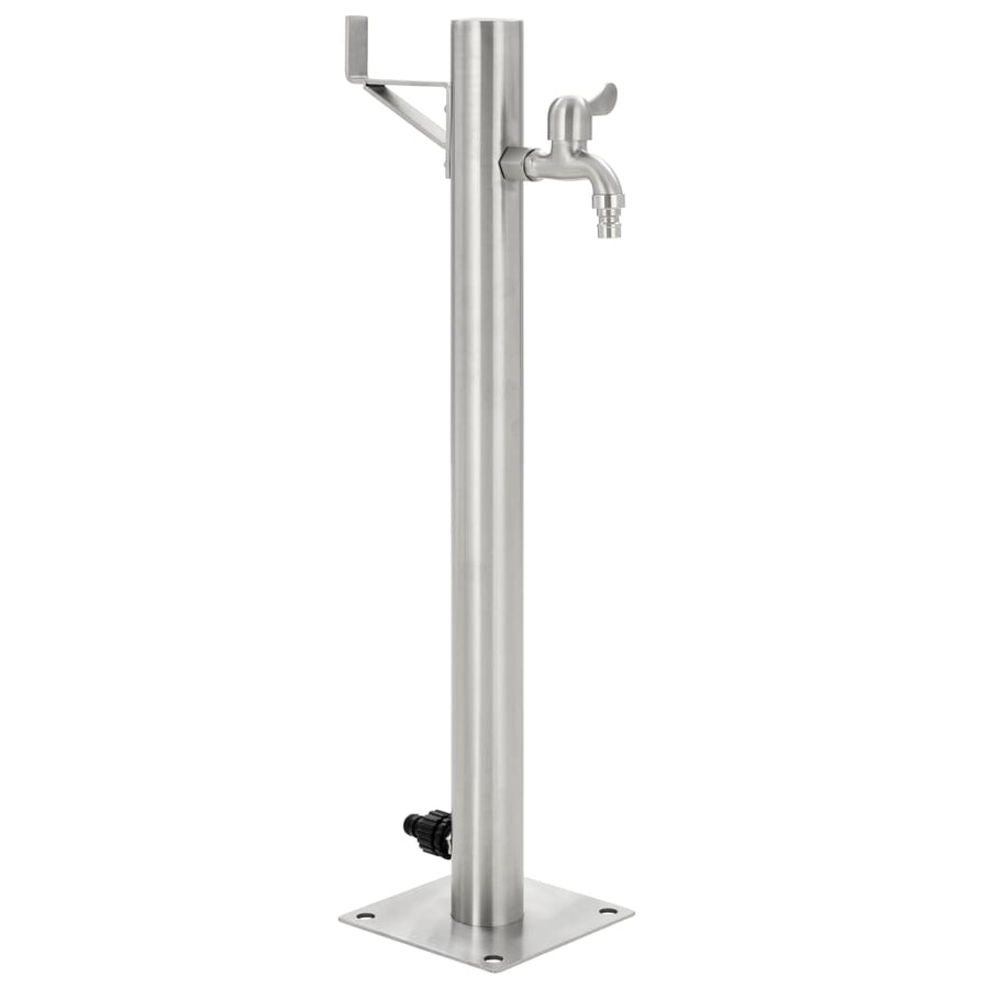 Coloană De Apă De Grădină, 65 Cm, Oțel Inoxidabil, Rotund