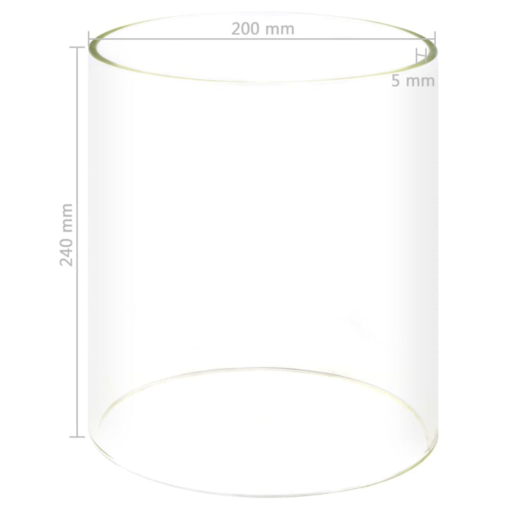 Cilindru Sticlă Pentru Aparat De Încălzit Hot Dog, 200X240 Mm