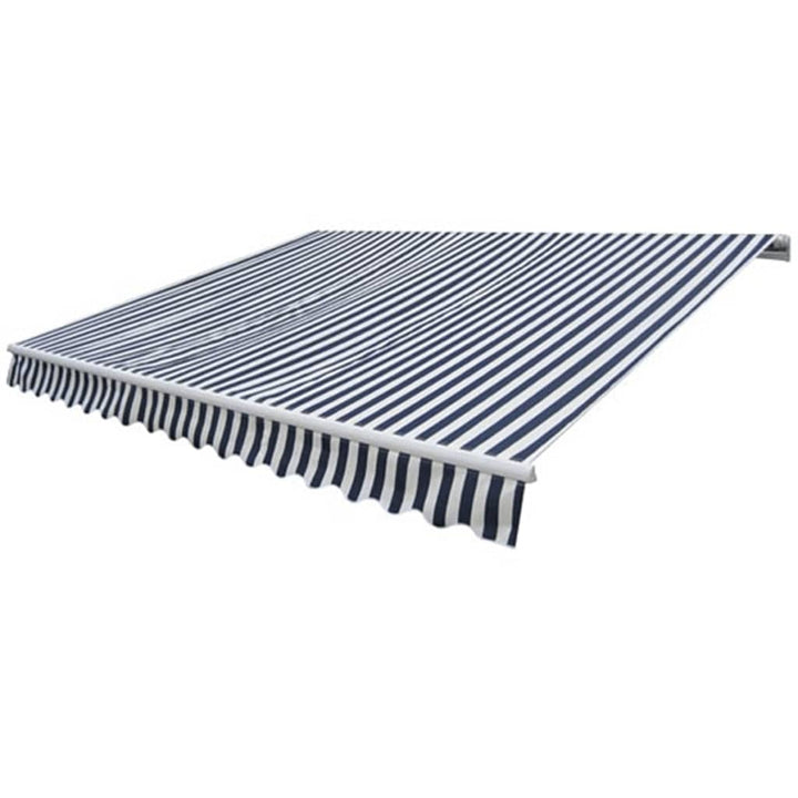 Copertină Pliabilă, Acționare Manuală, 300 Cm, Galben/Alb