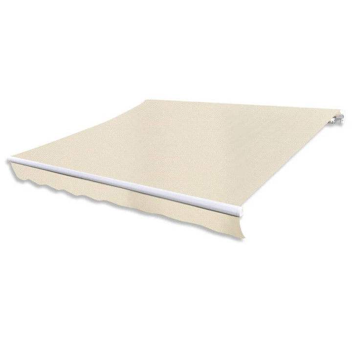 Copertină Pliabilă, Acționare Manuală, 300 Cm, Galben/Alb