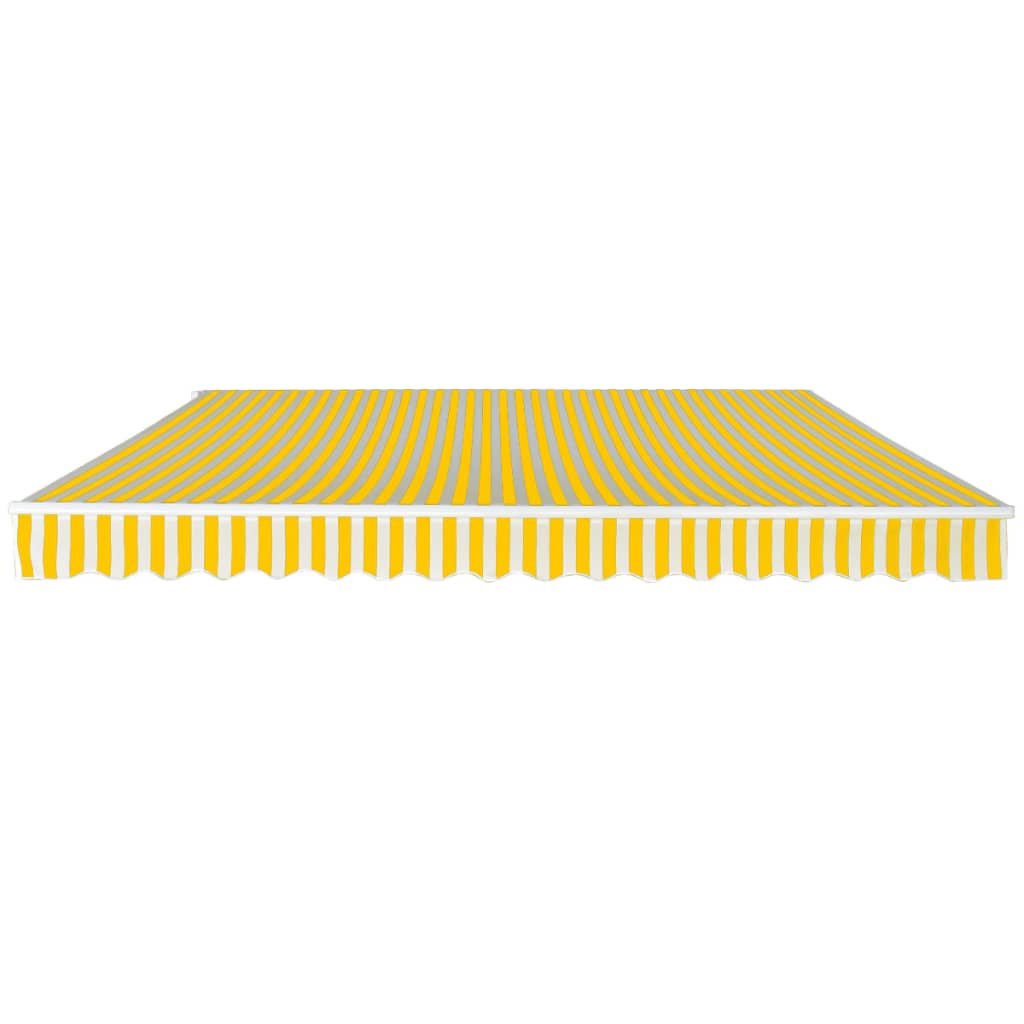 Copertină Pliabilă, Acționare Manuală, , Galben/Alb