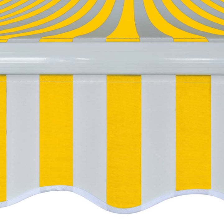 Copertină Pliabilă, Acționare Manuală, , Galben/Alb