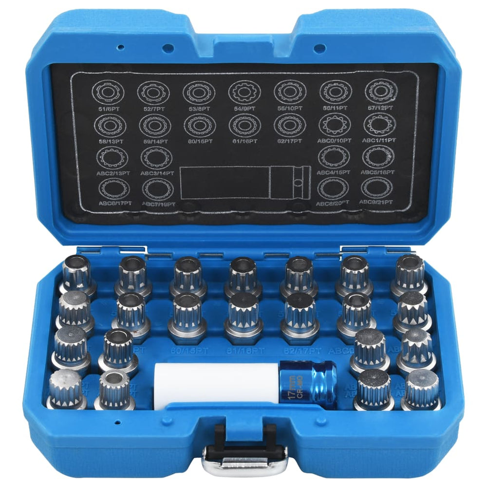 Set De Chei Blocare Jante, 23 Piese, Pentru Vag