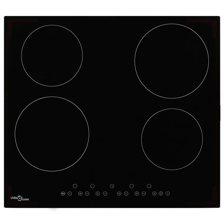 Plită Ceramică Cu 4 Arzătoare, Control Tactil,