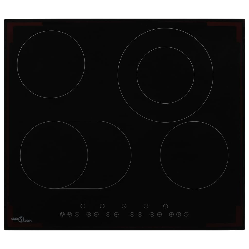 Plită Ceramică Cu 4 Arzătoare, Control Tactil,