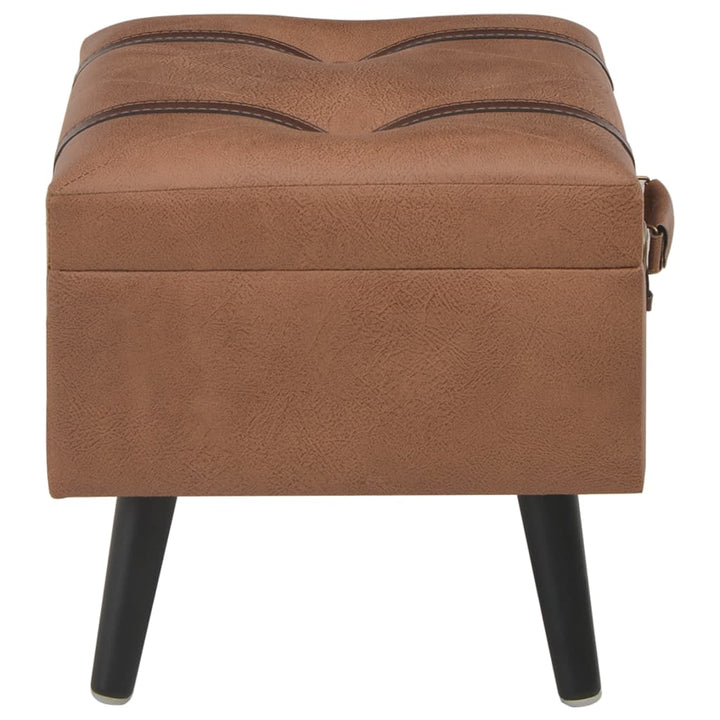 Taburet Cu Depozitare, 40 Cm, , Piele Ecologică