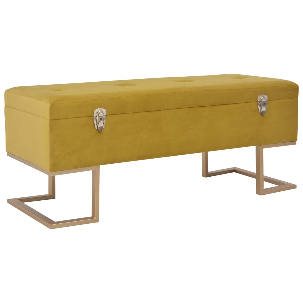 Banchetă Cu Un Compartiment De Depozitare 105 Cm Catifea