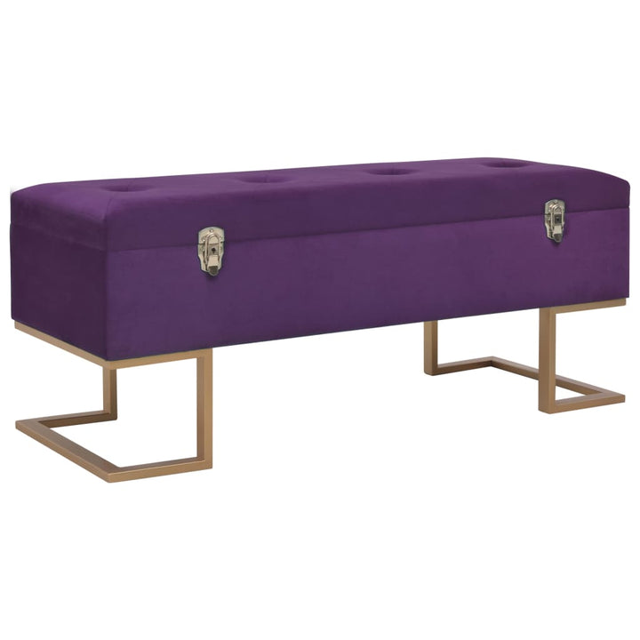 Banchetă Cu Un Compartiment De Depozitare 105 Cm Catifea