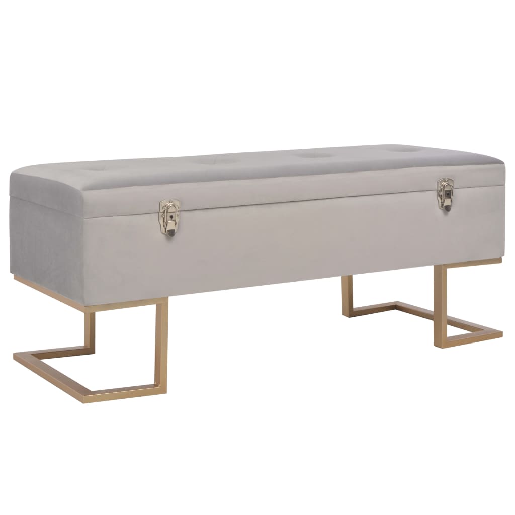 Banchetă Cu Un Compartiment De Depozitare 105 Cm Catifea