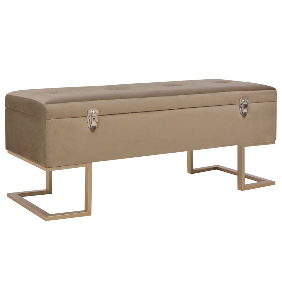 Banchetă Cu Un Compartiment De Depozitare 105 Cm Catifea