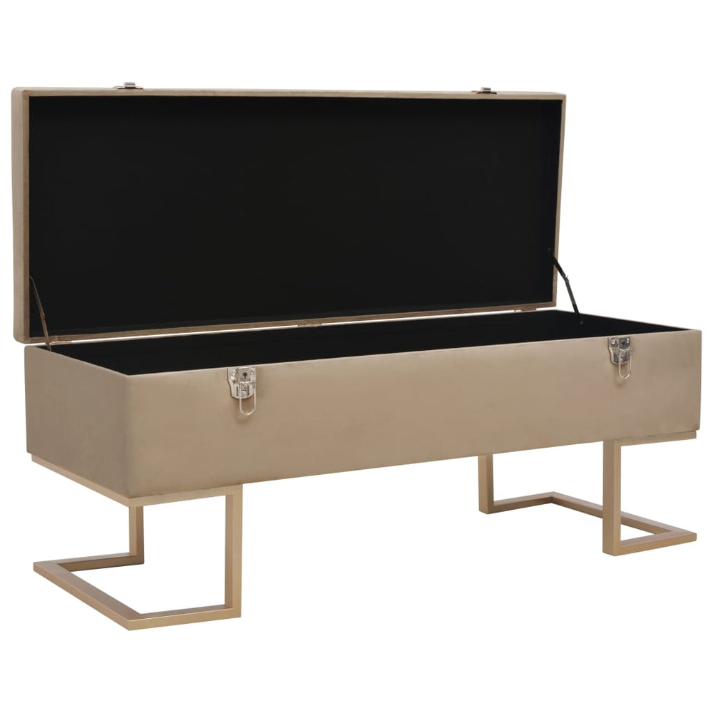 Banchetă Cu Un Compartiment De Depozitare 105 Cm Catifea