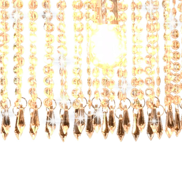 Lustră Cu Mărgele De Cristal, Argintiu, 104 Cm, E14