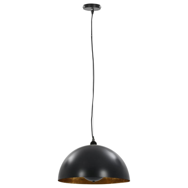 Lustre, 2 Buc., Negru Și Auriu, Semisferic, , E27