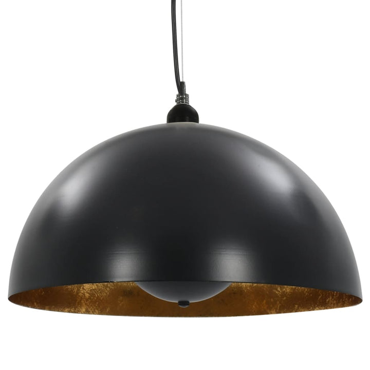 Lustre, 2 Buc., Negru Și Auriu, Semisferic, , E27