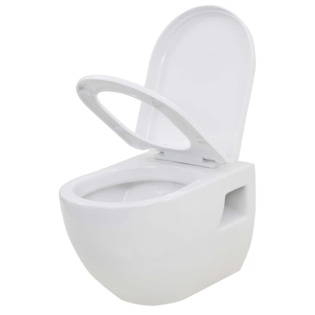 Toaletă Suspendată Cu Rezervor Wc Ascuns, , Ceramică
