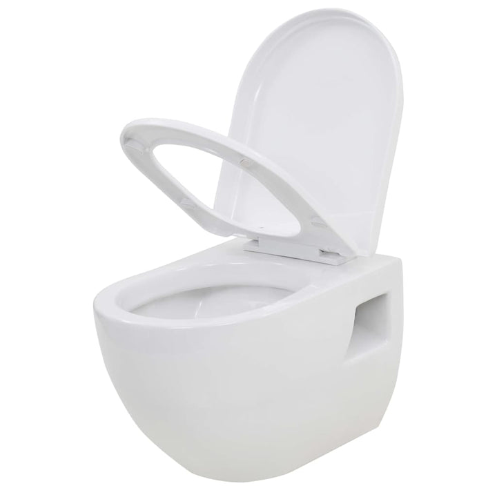 Toaletă Suspendată Cu Rezervor Wc Ascuns, , Ceramică