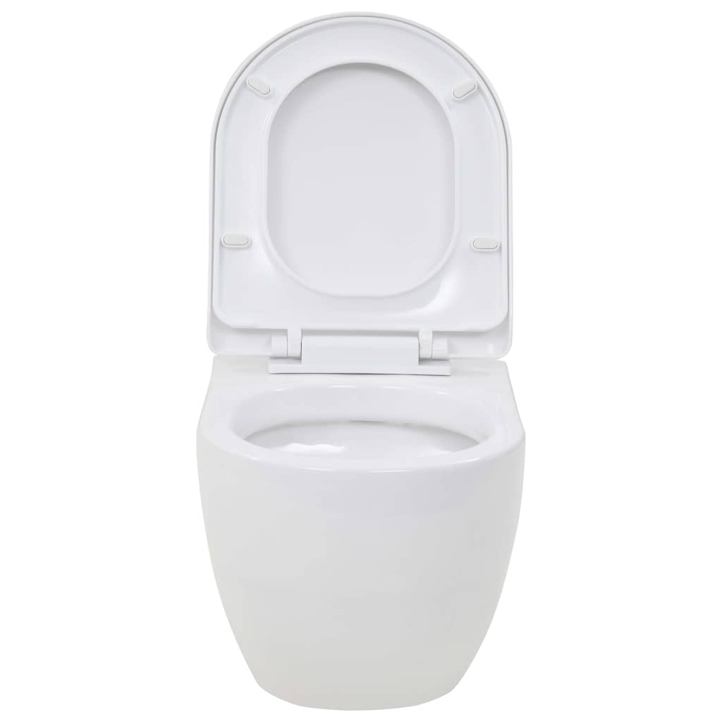 Toaletă Suspendată Cu Rezervor Wc Ascuns, , Ceramică