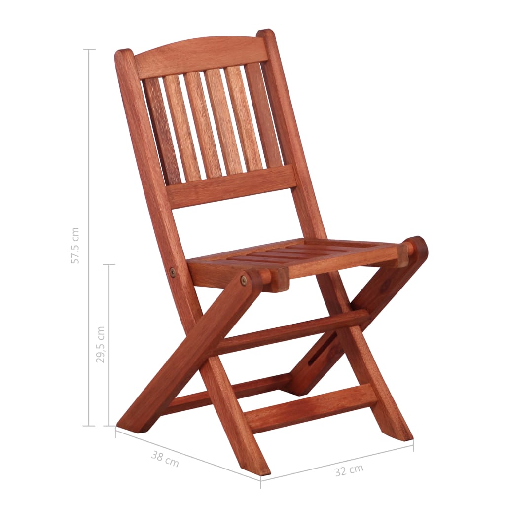 Set Mobilier Exterior Pentru Copii 4 Piese Lemn De Eucalipt
