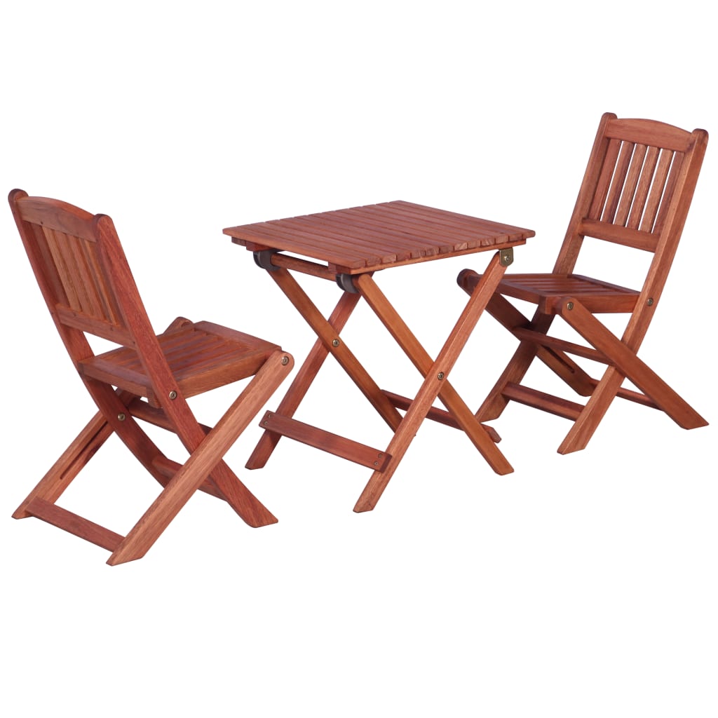 Set Mobilier Exterior Pentru Copii 4 Piese Lemn De Eucalipt