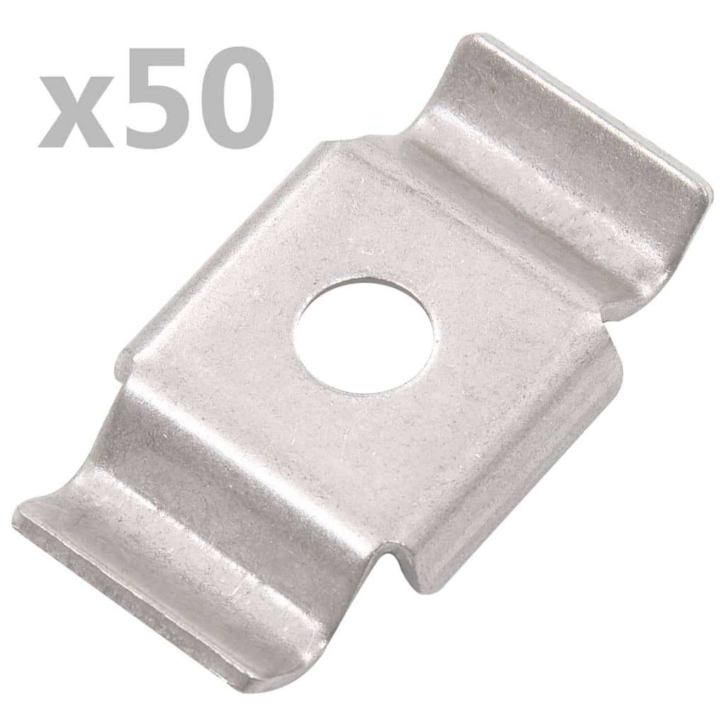 Cleme De Gard Tip Fluture, 50 Buc., Oțel Inoxidabil