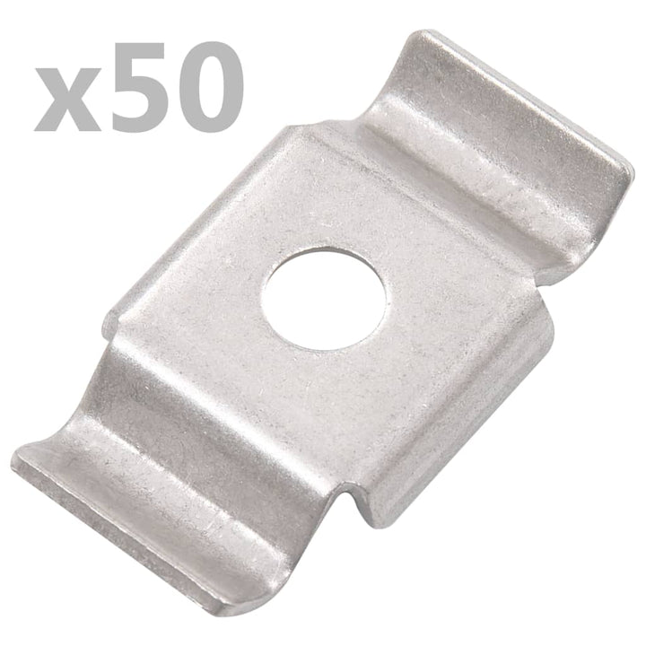 Cleme De Gard Tip Fluture, 50 Buc., Oțel Inoxidabil