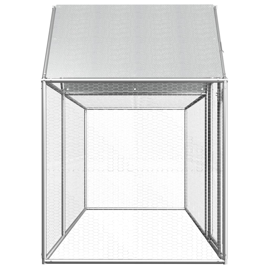 Coteț Pentru Păsări, 3 X 1 X 1,5 M, Oțel Galvanizat