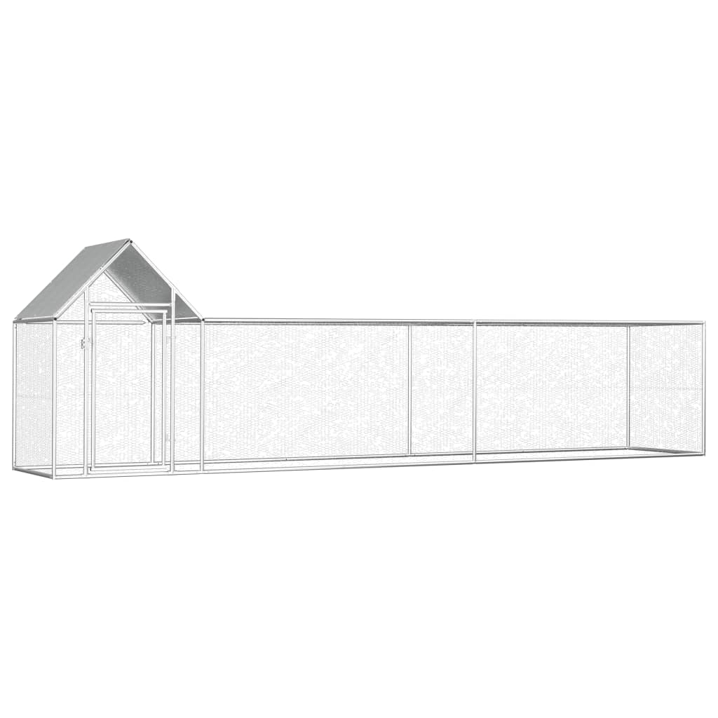 Coteț Pentru Păsări, 3 X 1 X 1,5 M, Oțel Galvanizat