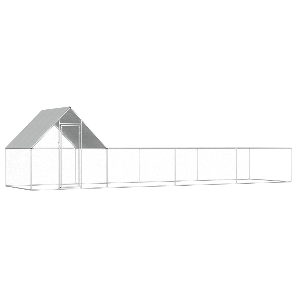 Coteț Pentru Păsări, 3 X 1 X 1,5 M, Oțel Galvanizat