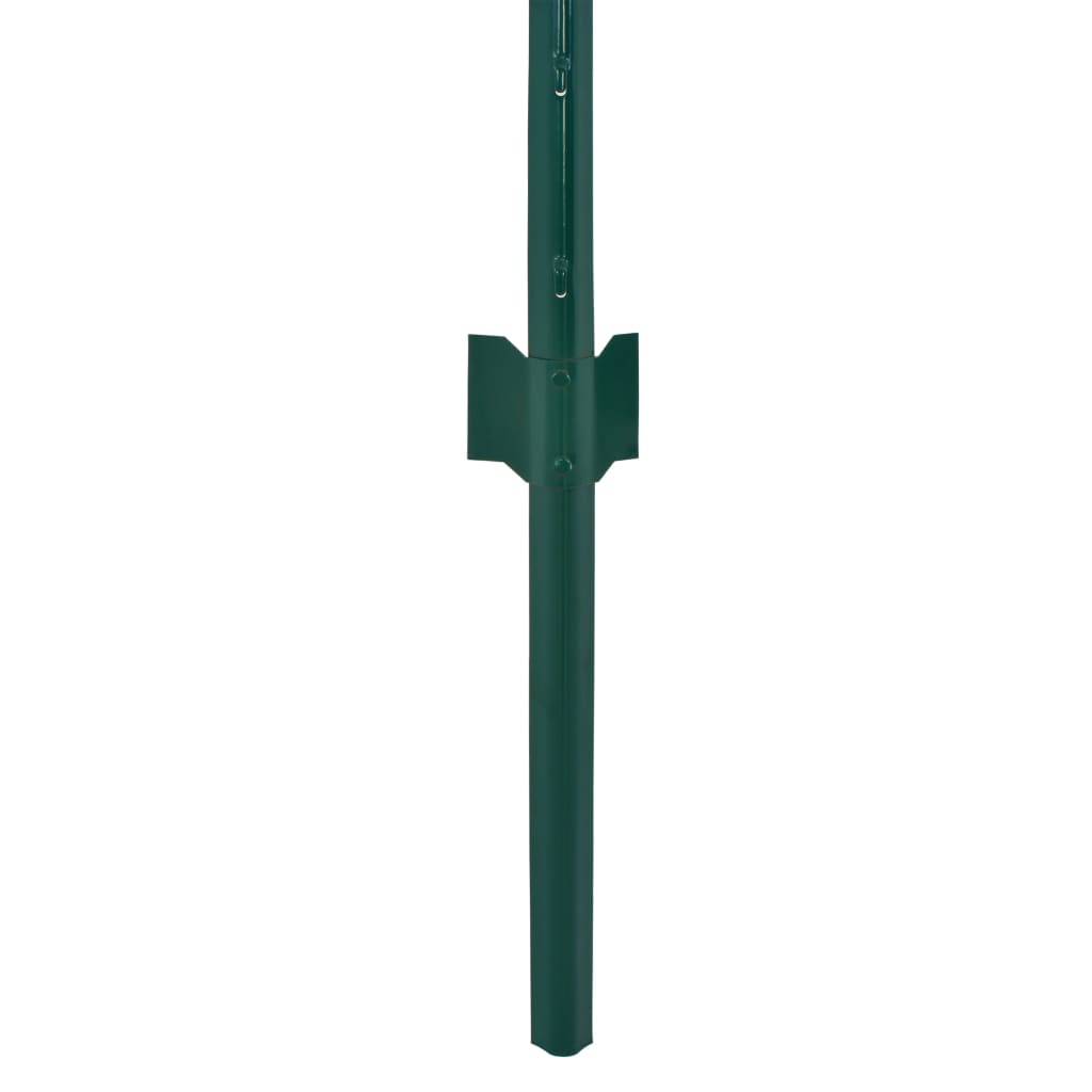 Gard Din Plasă De Sârmă Cu Stâlpi, Verde, 25 X 1,5 M, Oțel