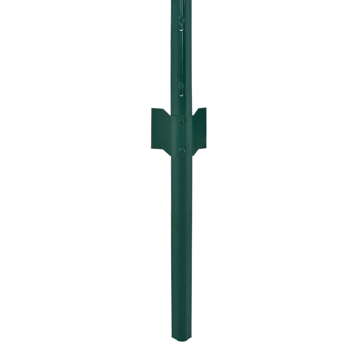 Gard Din Plasă De Sârmă Cu Stâlpi, Verde, 25 X 1,5 M, Oțel