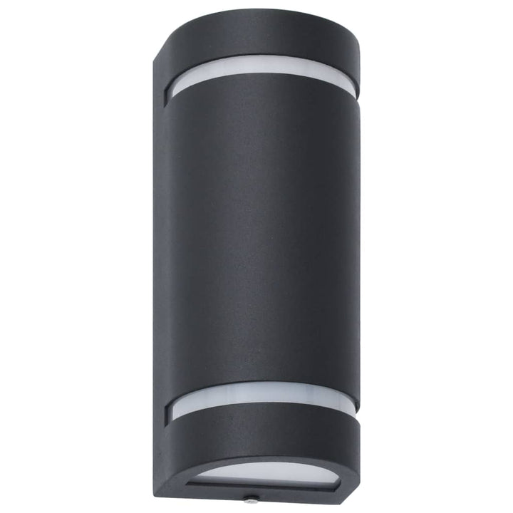 Lămpi De Perete Pentru Exterior 2 Buc. Negru 35 W Semirotund