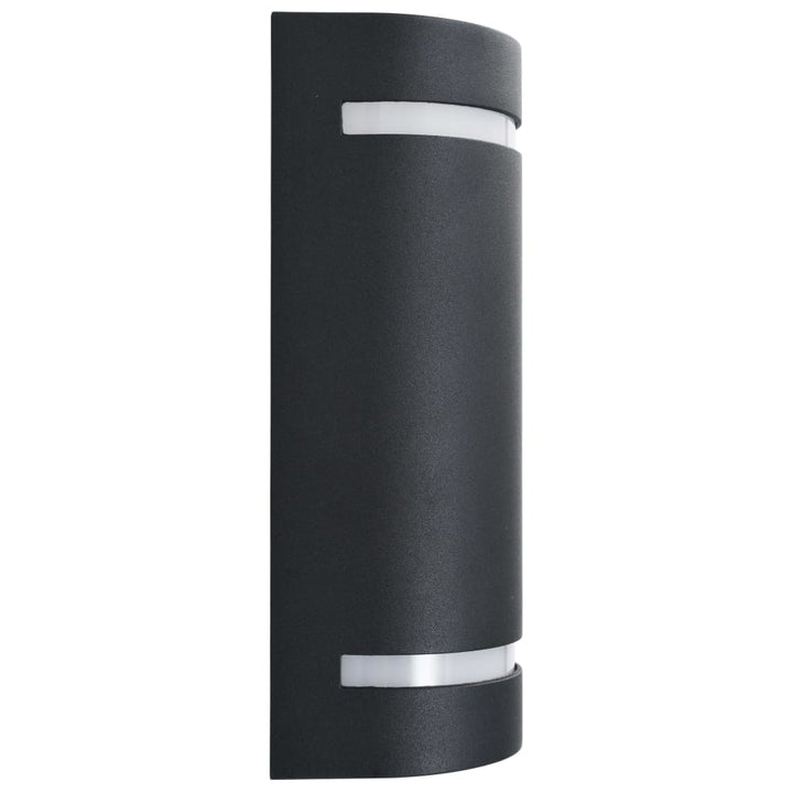 Lămpi De Perete Pentru Exterior 2 Buc. Negru 35 W Semirotund