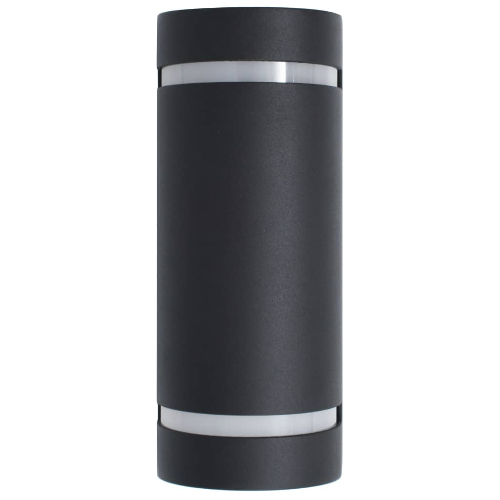 Lămpi De Perete Pentru Exterior 2 Buc. Negru 35 W Semirotund