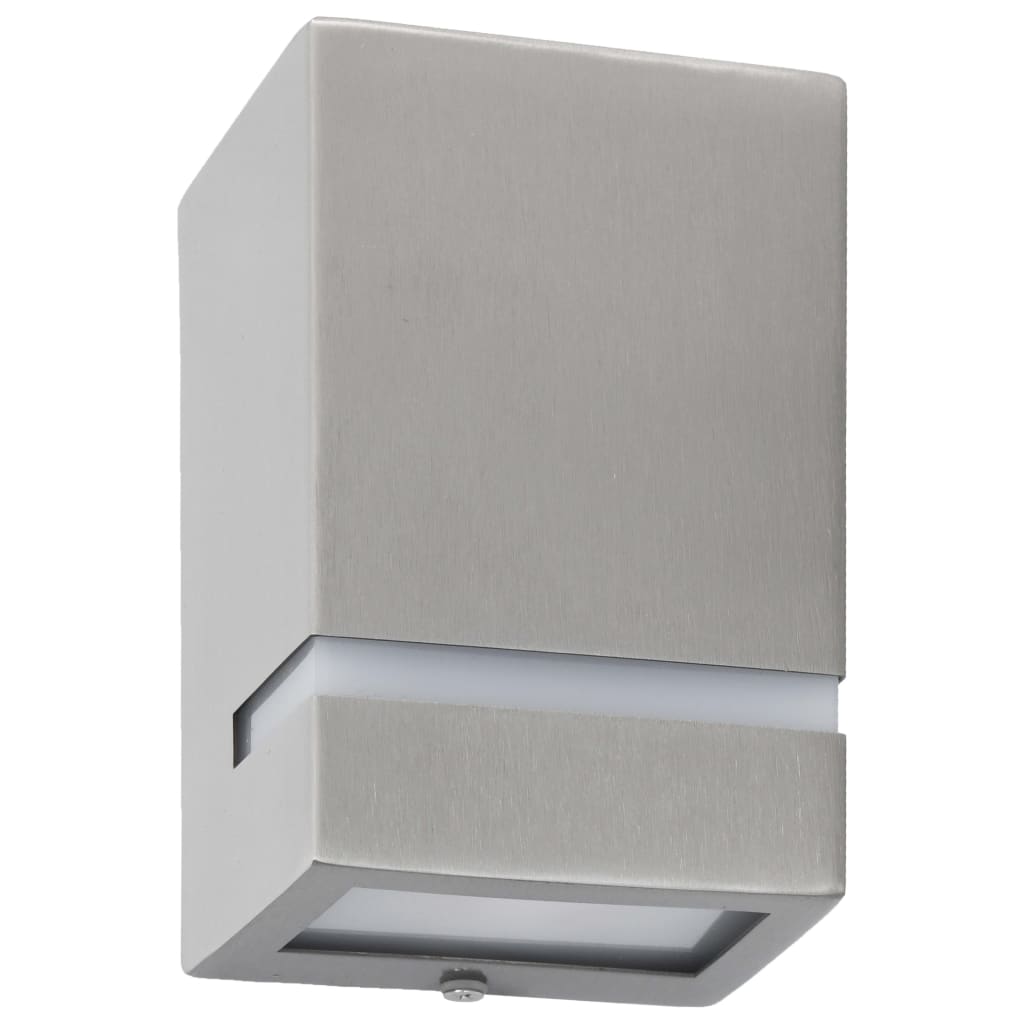Lămpi De Perete De Exterior 2 Buc. 35 W Dreptunghiular Argintiu