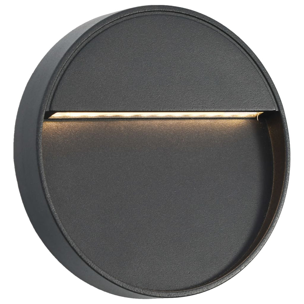 Lămpi De Perete Led De Exterior, 2 Buc., Negru, 3 W,