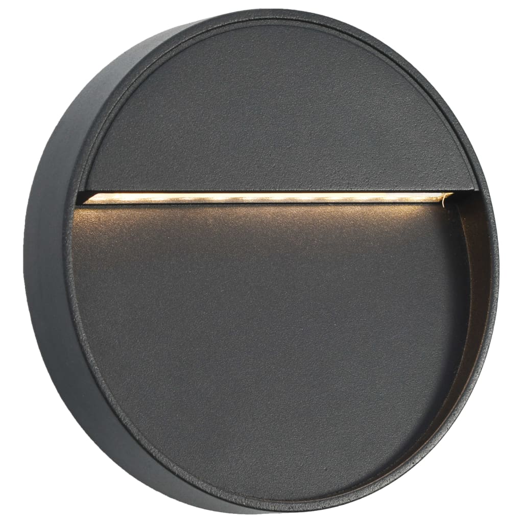 Lămpi De Perete Led De Exterior, 2 Buc., Negru, 3 W,
