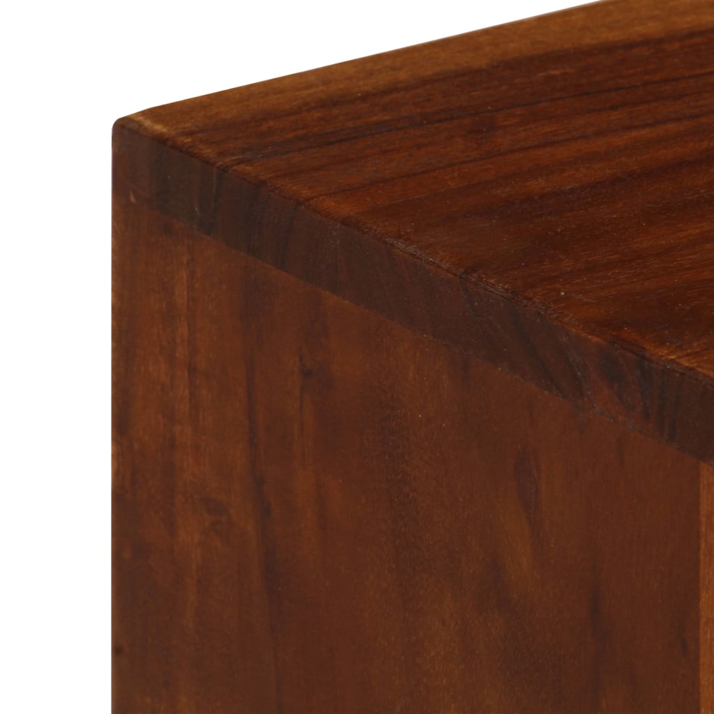 Comodă Tv Cu 3 Sertare, 110X35X50 Cm, Lemn Masiv Acacia