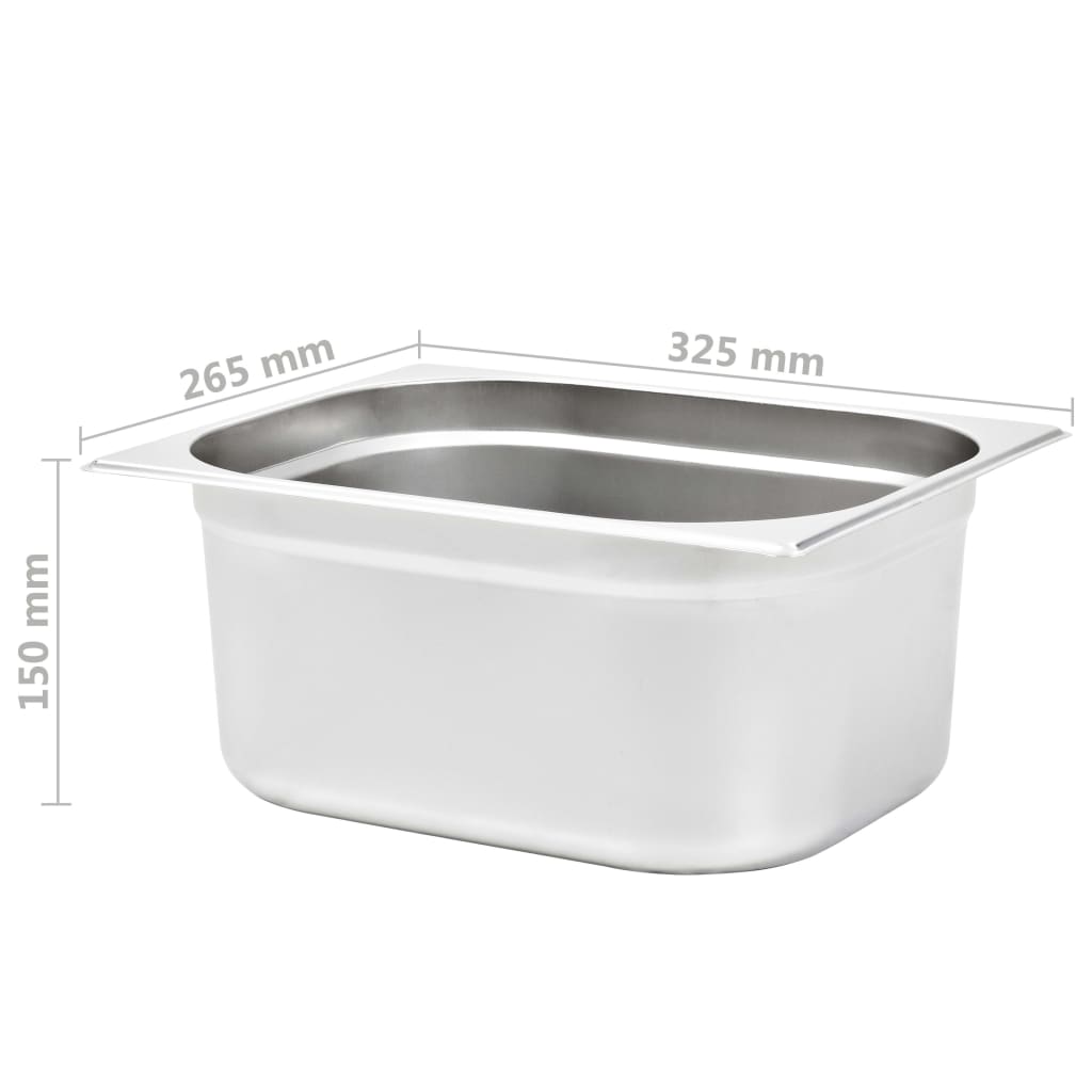 Recipiente Gastronorm 2 Buc. Gn 1/2 150 Mm Oțel Inoxidabil