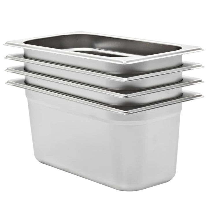 Recipiente Gastronorm 4 Buc. Gn 1/3 150 Mm Oțel Inoxidabil
