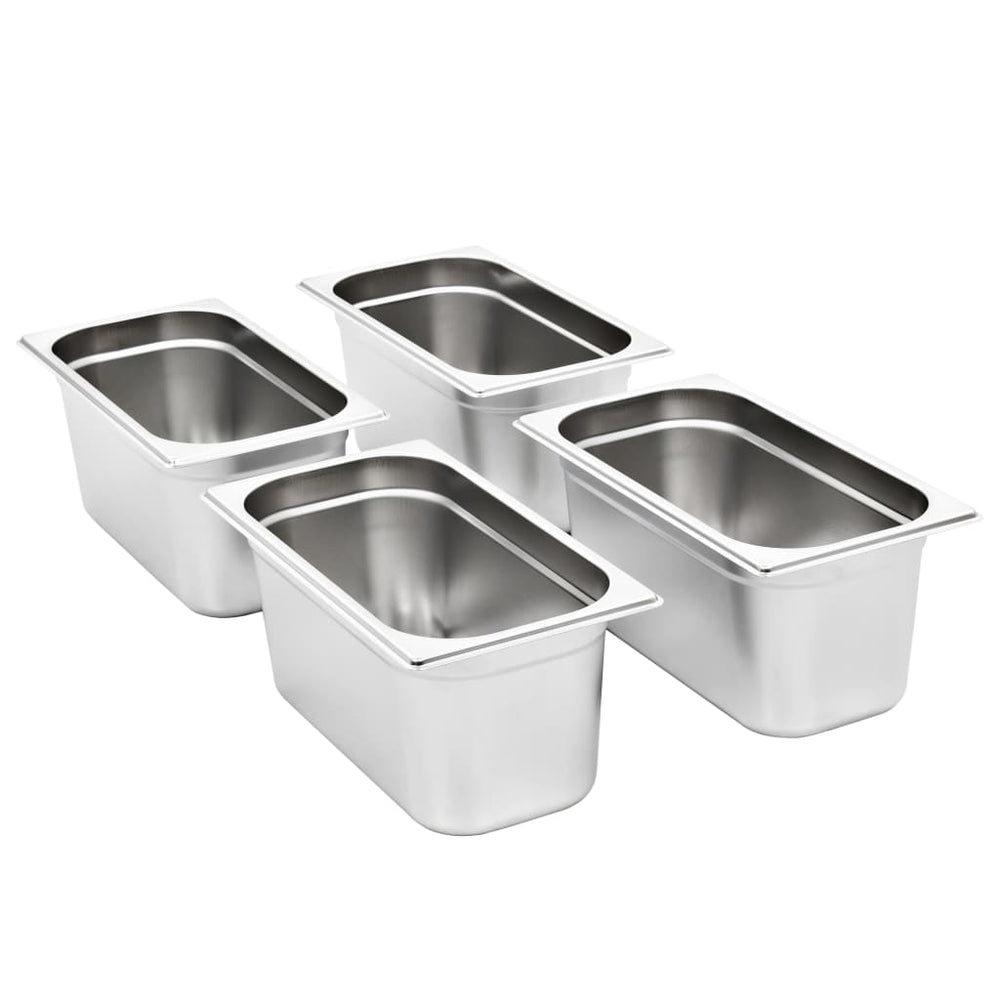 Recipiente Gastronorm 4 Buc. Gn 1/3 150 Mm Oțel Inoxidabil