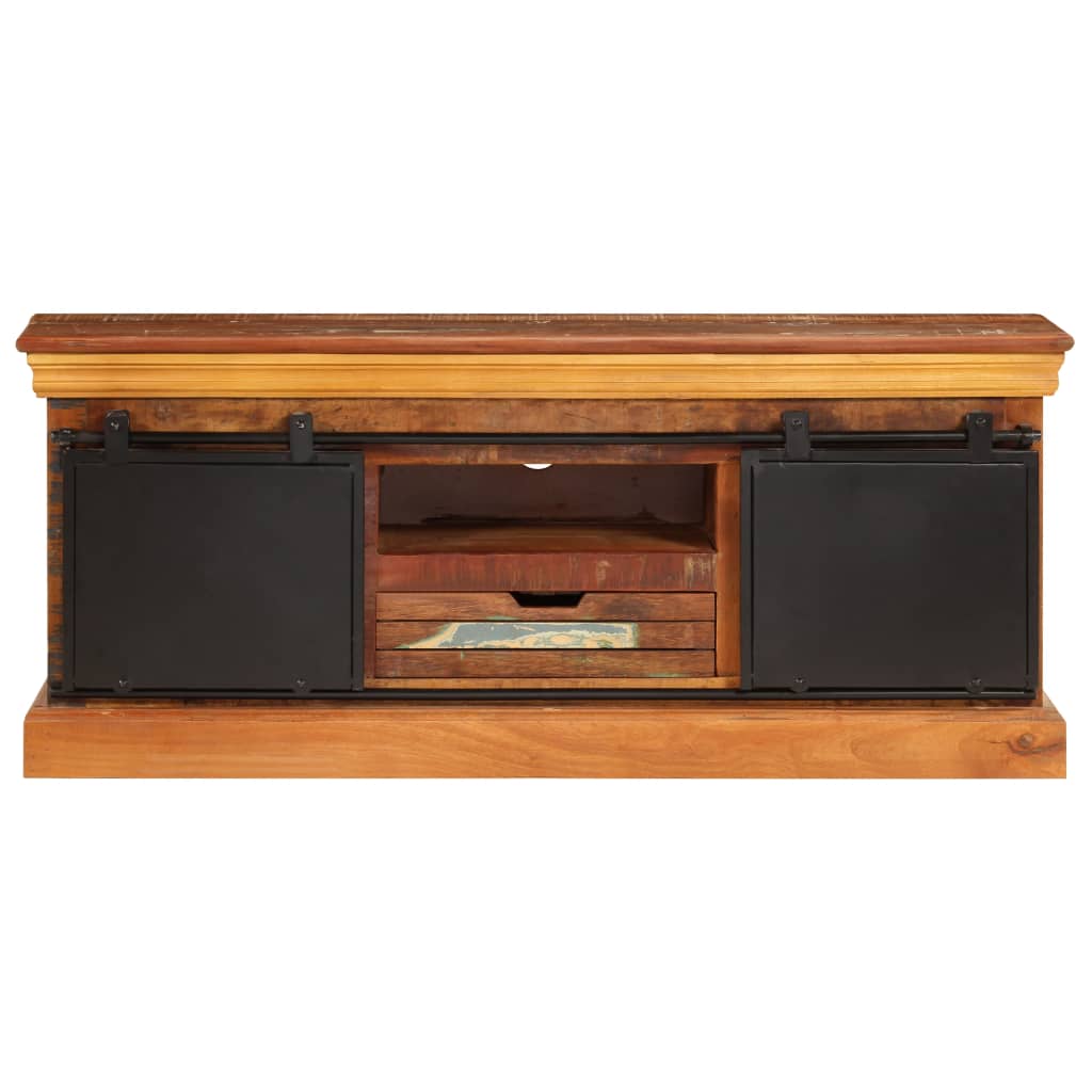 Comodă Tv, 110 X 30 X 45 Cm, Lemn Masiv Reciclat