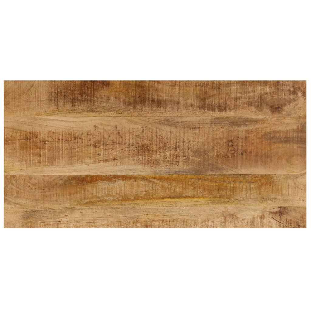 Măsuță De Cafea, 100X50X35 Cm, Lemn Masiv De Mango Și Oțel