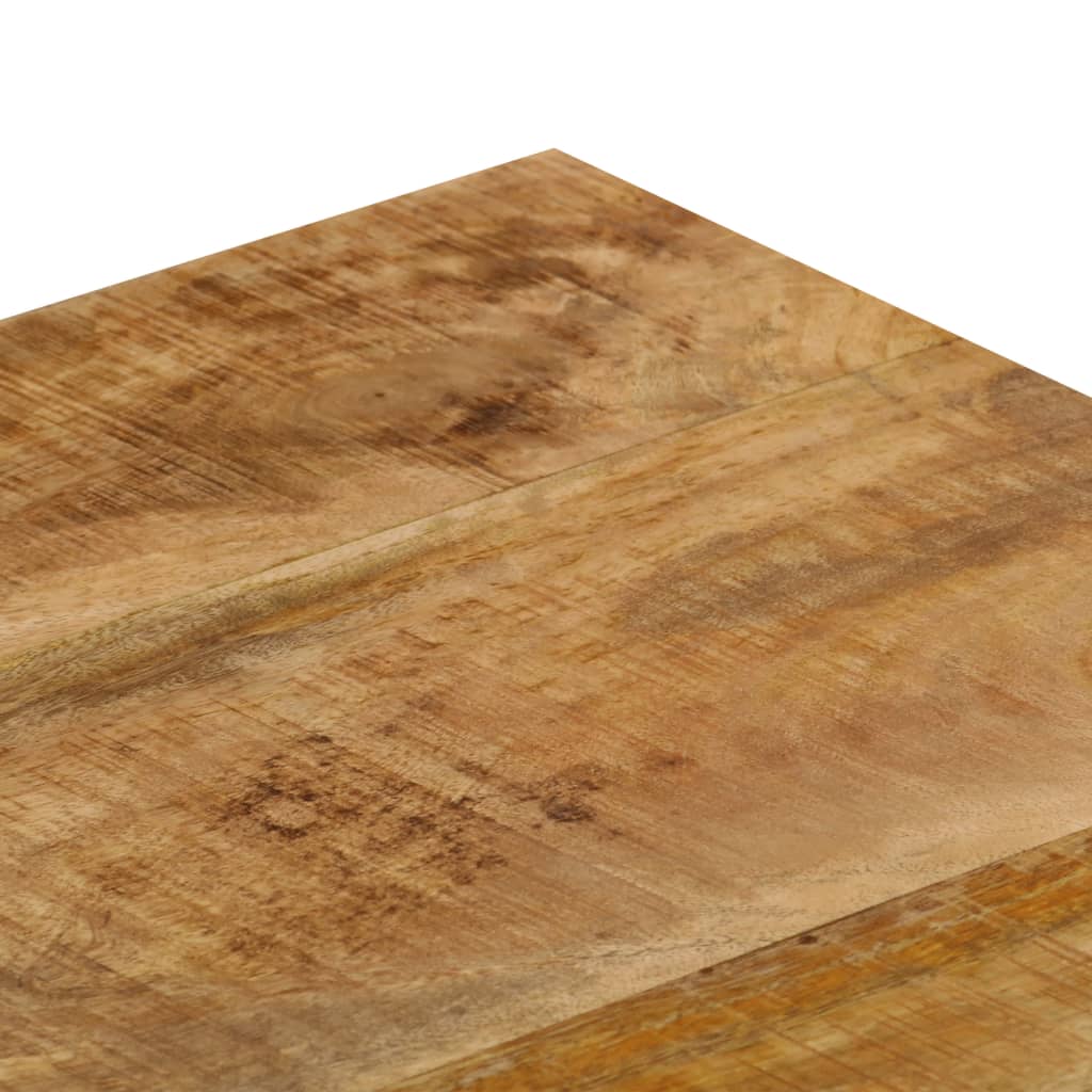 Măsuță De Cafea, 100X50X35 Cm, Lemn Masiv De Mango Și Oțel