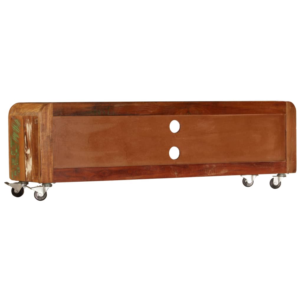 Comodă Tv, 120 X 30 X 36 Cm, Lemn Masiv Reciclat