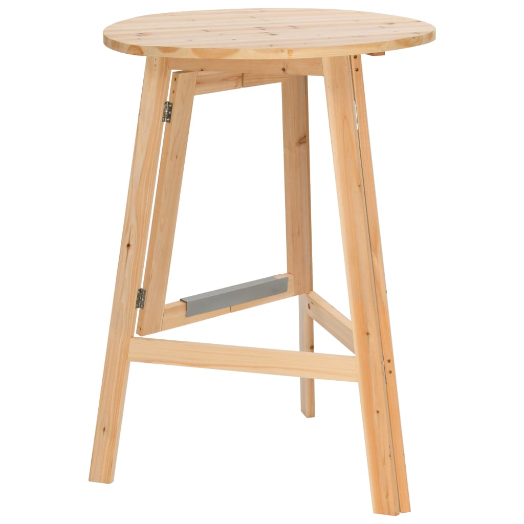 Masă De Bar Pliabilă, 78 Cm, Lemn De Brad